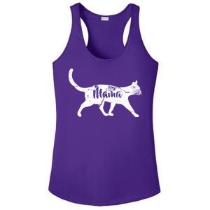 Mama Cat Mom Ladies PosiCharge Competitor Racerback Tank