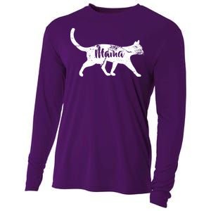 Mama Cat Mom Cooling Performance Long Sleeve Crew