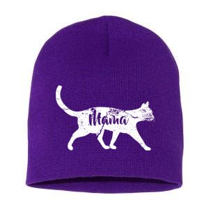 Mama Cat Mom Short Acrylic Beanie