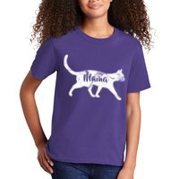 Mama Cat Mom Kids T-Shirt