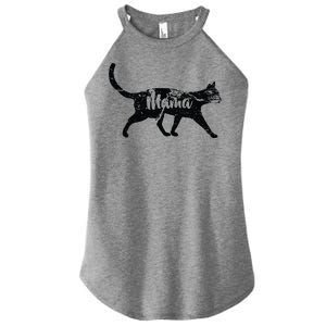 Mama Cat Mom Women's Perfect Tri Rocker Tank