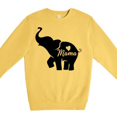 Mama Elephant  Premium Crewneck Sweatshirt