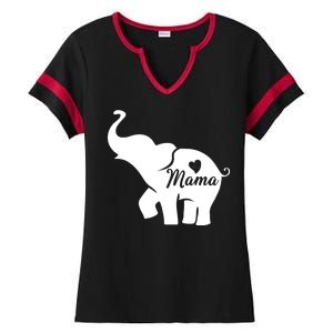 Mama Elephant  Ladies Halftime Notch Neck Tee