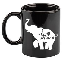 Mama Elephant  11oz C Handle Ceramic Mug