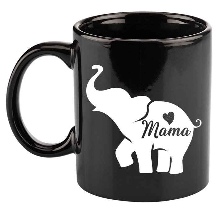 Mama Elephant  11oz C Handle Ceramic Mug