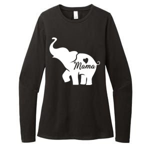 Mama Elephant  Womens CVC Long Sleeve Shirt