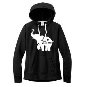 Mama Elephant  Women's Fleece Hoodie