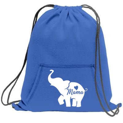 Mama Elephant  Sweatshirt Cinch Pack Bag