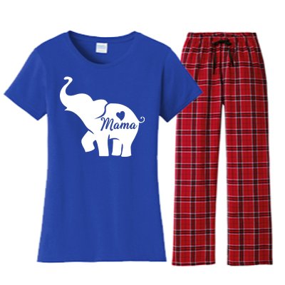 Mama Elephant  Women's Flannel Pajama Set