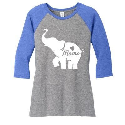 Mama Elephant  Women's Tri-Blend 3/4-Sleeve Raglan Shirt