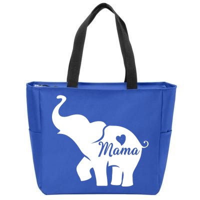 Mama Elephant  Zip Tote Bag