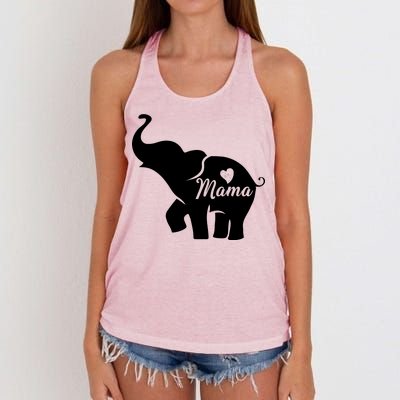 Mama Elephant  Women's Knotted Racerback Tank