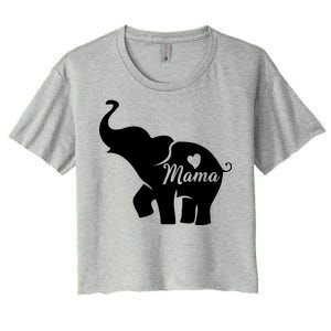 Mama Elephant  Women's Crop Top Tee