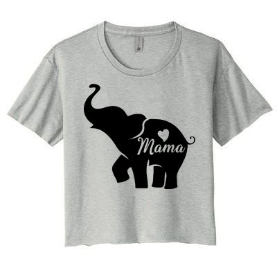 Mama Elephant  Women's Crop Top Tee