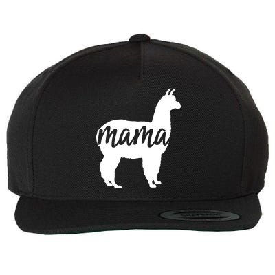 Mama Lama Wool Snapback Cap