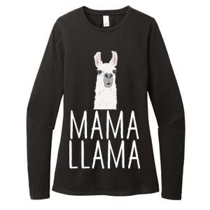 Mama Llama Womens CVC Long Sleeve Shirt