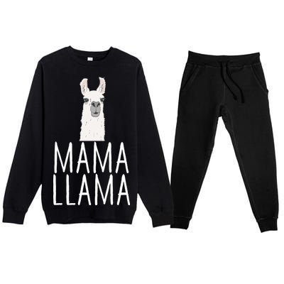 Mama Llama Premium Crewneck Sweatsuit Set