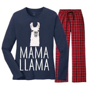 Mama Llama Women's Long Sleeve Flannel Pajama Set 