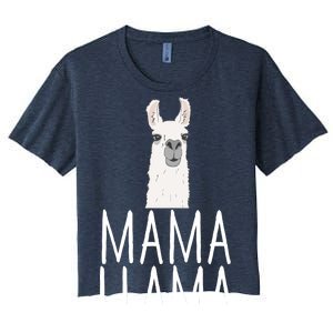 Mama Llama Women's Crop Top Tee