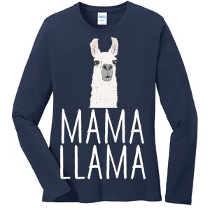 Mama Llama Ladies Long Sleeve Shirt