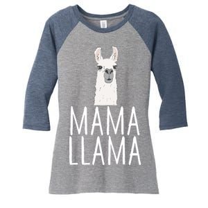 Mama Llama Women's Tri-Blend 3/4-Sleeve Raglan Shirt