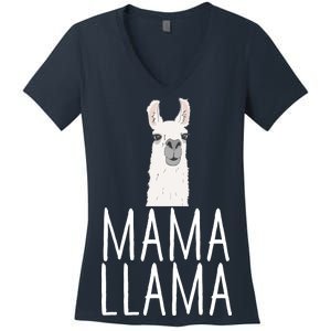 Mama Llama Women's V-Neck T-Shirt