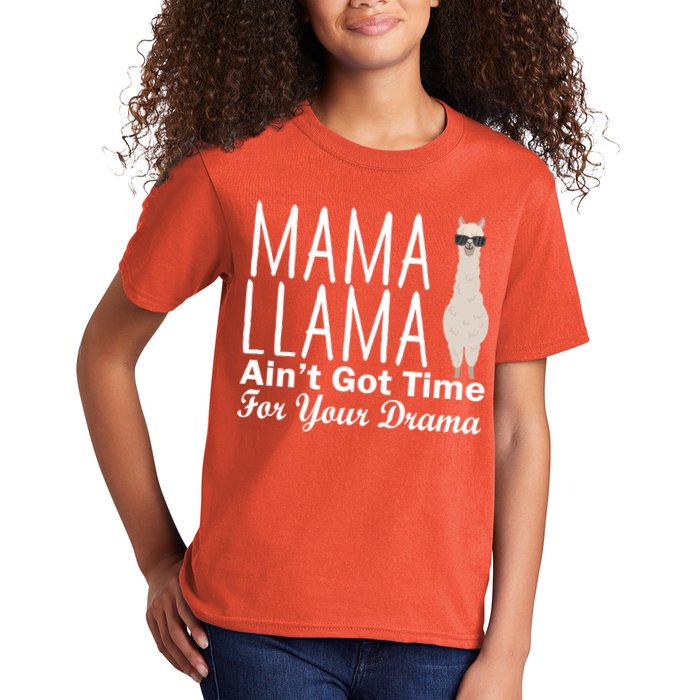 Mama Llama Ain't Got Time For Your Drama Kids T-Shirt