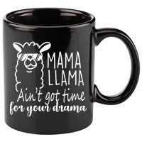 Mama Llama Drama 11oz C Handle Ceramic Mug