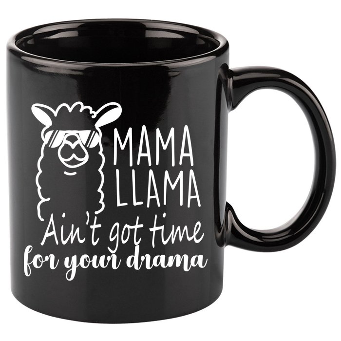 Mama Llama Drama 11oz C Handle Ceramic Mug