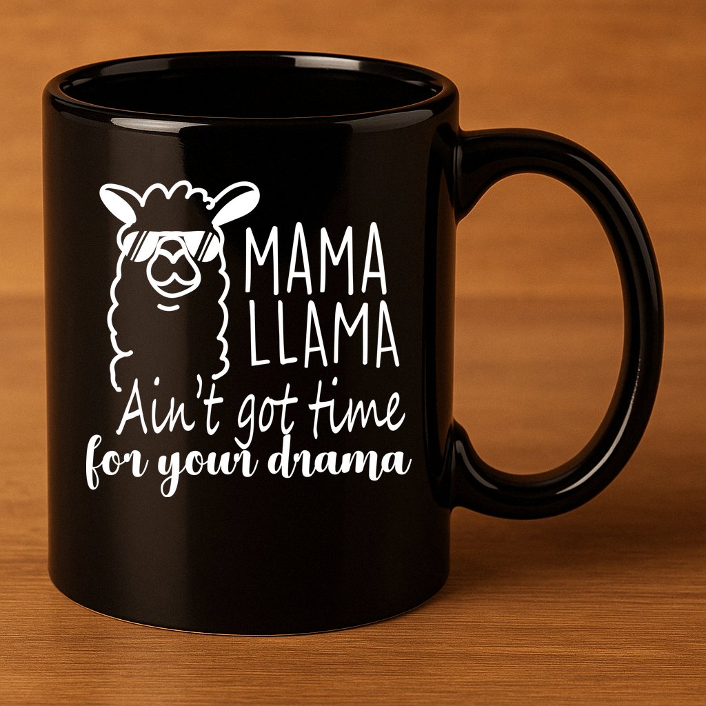 Mama Llama Drama 11oz C Handle Ceramic Mug