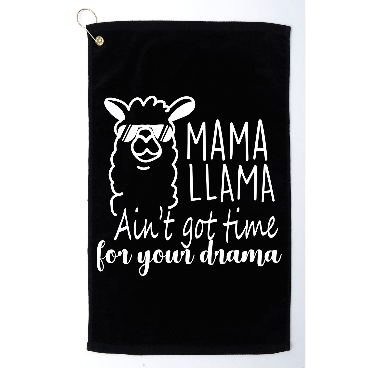 Mama Llama Drama Golf Towel