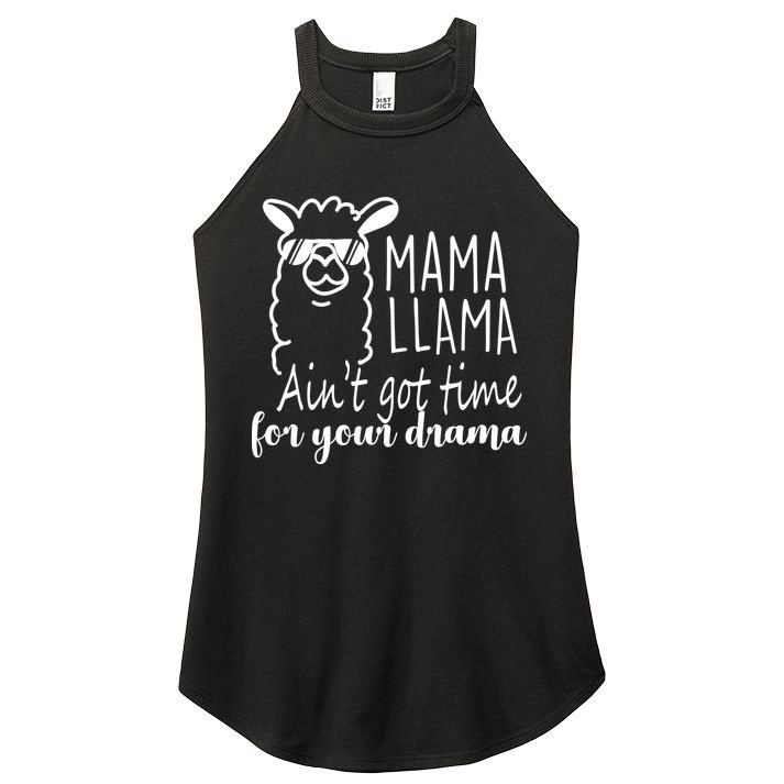 Mama Llama Drama Women's Perfect Tri Rocker Tank