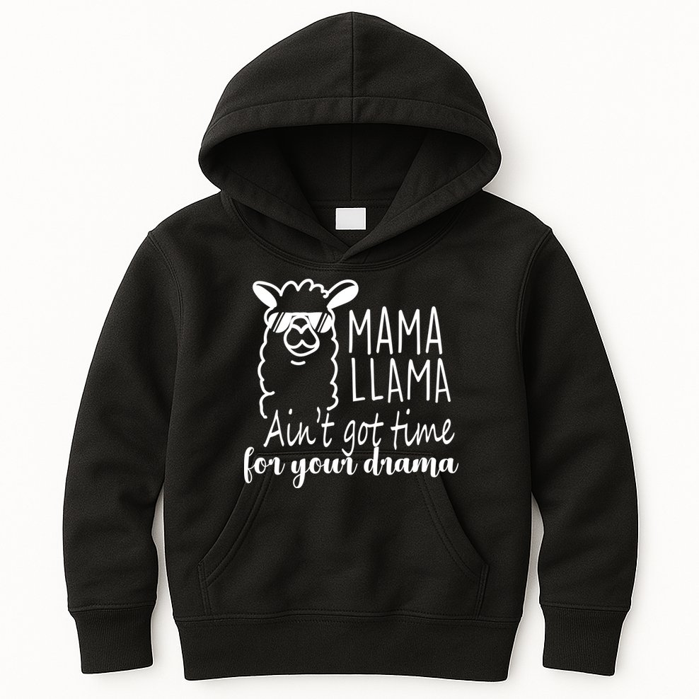 Mama Llama Drama Kids Hoodie