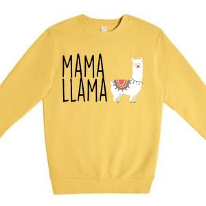 Mama Llama Logo Premium Crewneck Sweatshirt