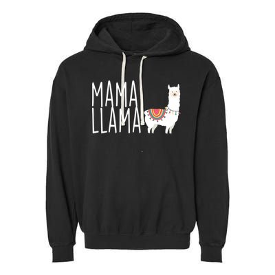 Mama Llama Logo Garment-Dyed Fleece Hoodie