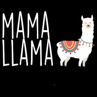 Mama Llama Logo Drawstring Bag