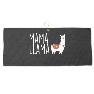 Mama Llama Logo Large Microfiber Waffle Golf Towel