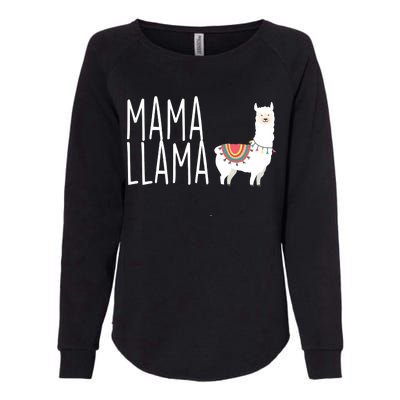 Mama Llama Logo Womens California Wash Sweatshirt