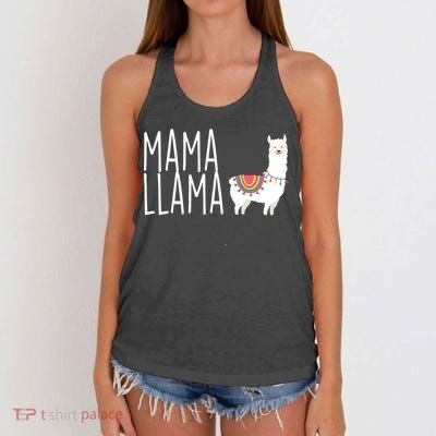 Mama Llama Logo Women's Knotted Racerback Tank