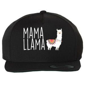 Mama Llama Logo Wool Snapback Cap