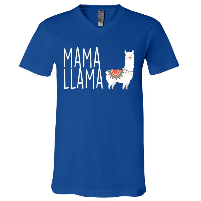 Mama Llama Logo V-Neck T-Shirt