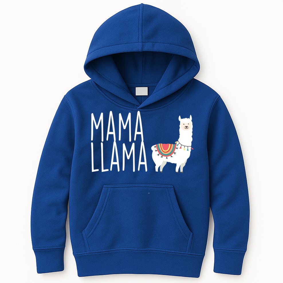 Mama Llama Logo Kids Hoodie