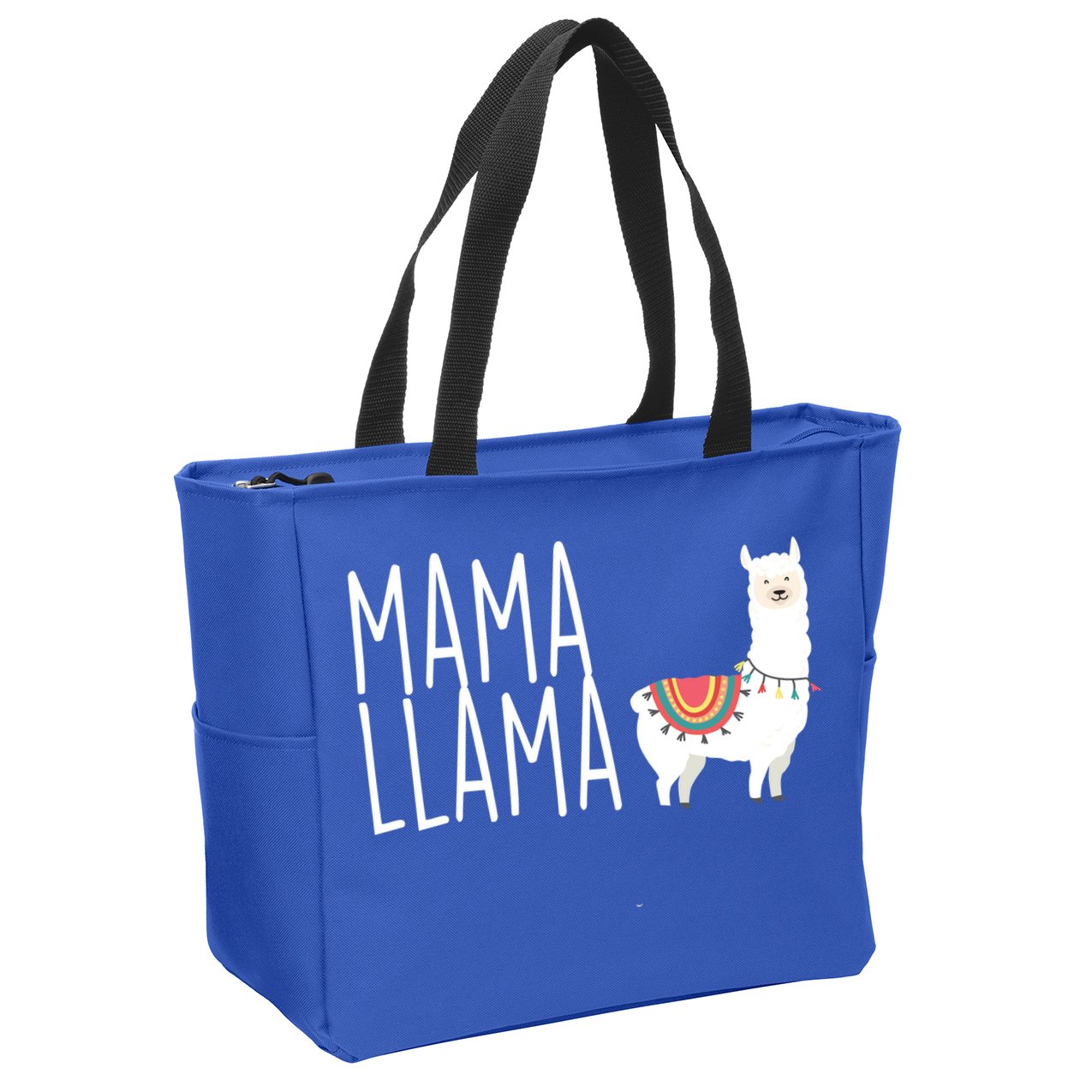 Mama Llama Logo Zip Tote Bag