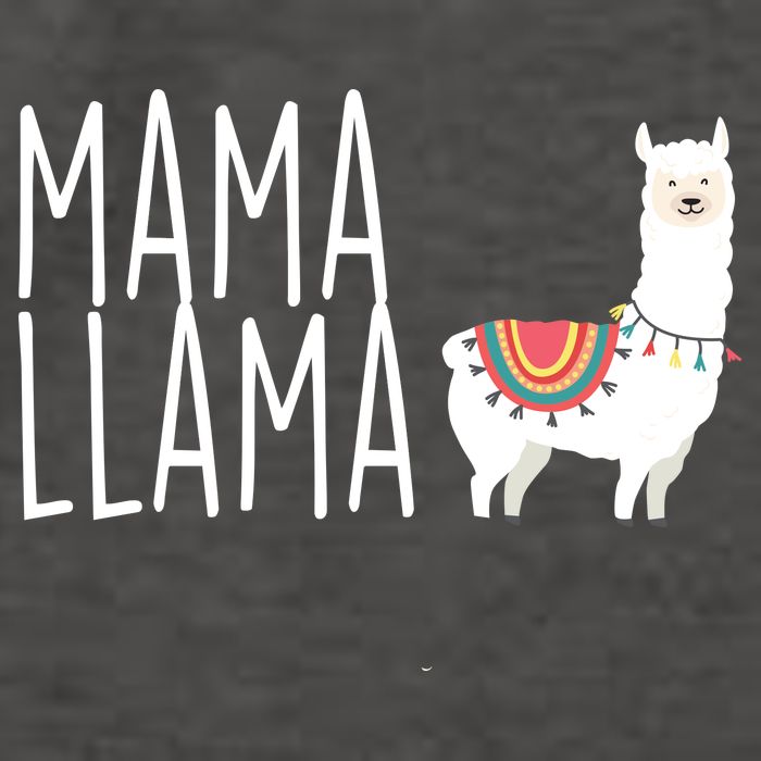 Mama Llama Logo Vector Backpack