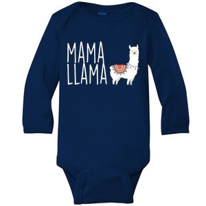 Mama Llama Logo Baby Long Sleeve Bodysuit