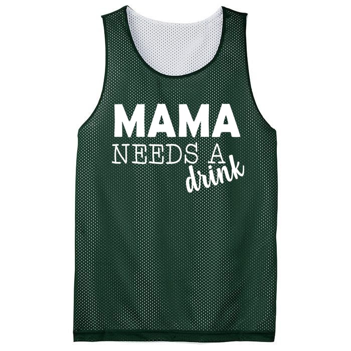 Mama Needs A Drink Mesh Reversible Basketball Jersey Tank