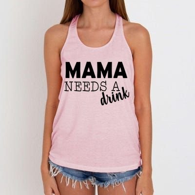 Mama Needs A Drink Women's Knotted Racerback Tank