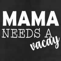 Mama Needs A Vacay 7 Panel Mesh Trucker Snapback Hat