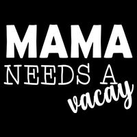 Mama Needs A Vacay Drawstring Bag