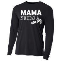 Mama Needs A Vacay Cooling Performance Long Sleeve Crew